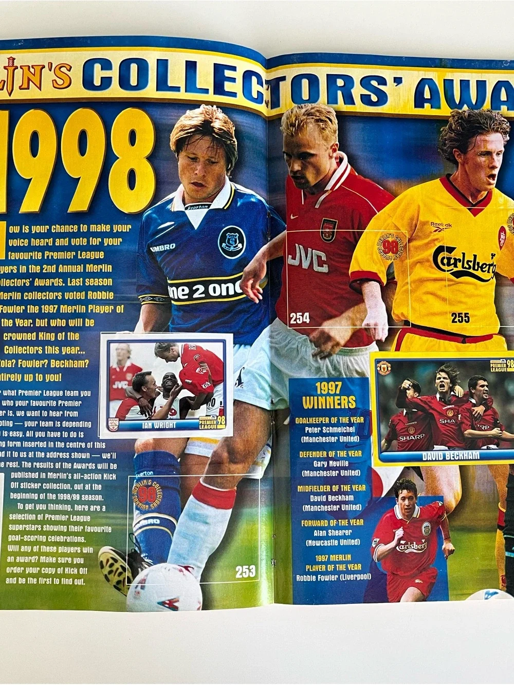 Merlin English Premier League 1998 Sticker Book #1 Soccer Football Topps Panini